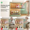 Pull out Cabinet Organizer, Stainless Steel 2-Pack Slide out Drawer
