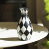 Modern Geometric Polyresin Handmade Vase, Nordic Style Decorative Centrepiece, Living