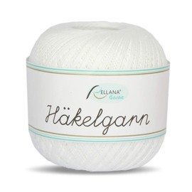 Häkelgarn Rellana Filet Crochet Yarn 50 Grams (01-White)
