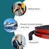 Tintvent Solid Rectangle Rubber Seal with High Tack Self-Adhesive Tape,