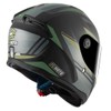 FC-Moto FF114B Zeron Helmet, Matte Black/Green, XS
