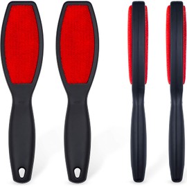 DecorRack 2 Double-Sided Lint Brushes, Pet Hair Remover Brush for Clothes and Furniture, Remove Cat and Dog Fur from Fabric Carpet and Clothing, Couch Lint Removal Brush, Portable, Reusable (2 Pack)