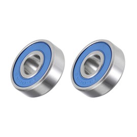 METALLIXITY Deep Groove Ball Bearings (S608-2RS, 8mm x 22mm x 7mm) 2Pcs, Stainless Steel Double Sealed Industrial Bearings - for Industrial Micro Motor