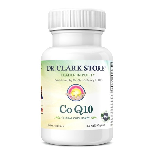 Dr. Clark Coenzyme Q10 (Coq-10) Supplement, 400mg, 30 Capsules
