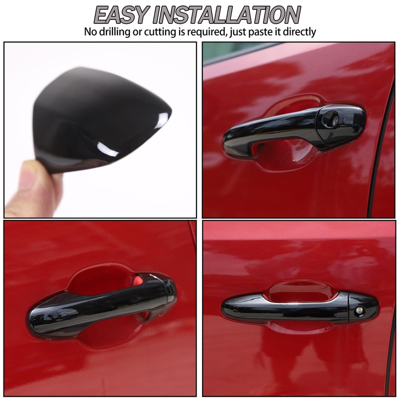 Lcojicep ABS Exterior Door Handle Protector Trim Frame Cover Compatible