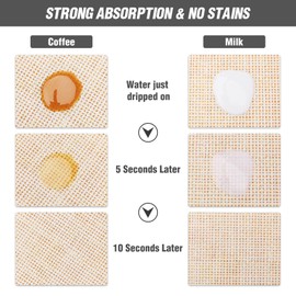 DK177 Coffee Mat Coffee Bar Christmas Decorations Hide Stain Absorbent Drying Mat with Waterproof Rubber Backing Fit Coffee Maker Coffee Machine Coffee Pot Espresso Machine
