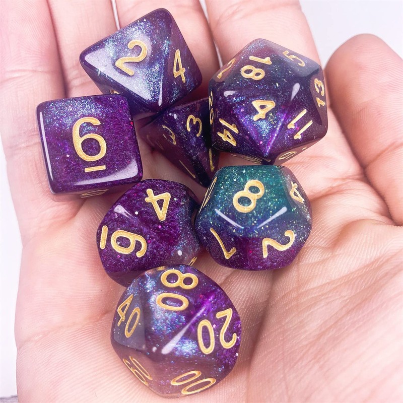 DND Dice Set for Dungeon and Dragons 7 Pieces Polyhedral