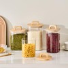 Sweejar 3 qt Glass Jars for Laundry Room Organization, 96