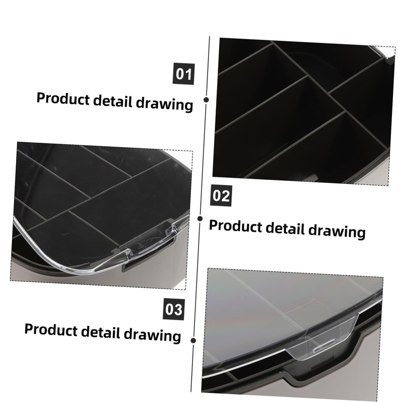 TEHAUX Cable Storage Box with Lid Dustproof Organizer for Power