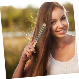 Vaguelly Blow Drying Round Brush for Curly Hair Styling Small Wooden Roller Comb with Durable Bristles for Effortless Volume and Control present for Friends and Family