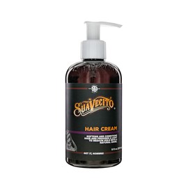 Suavecito Hair Cream Pump Bottle – Medium Shine, Light Hold, Softens & Conditions – 8 oz – For Curly, Wavy & Long Hair