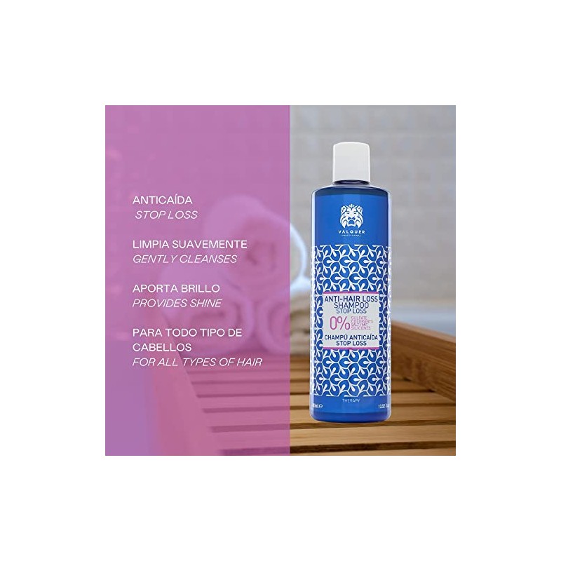 Valquer Pack Anticaída Intensivo Fórmula Zero, Champú 400 ml y