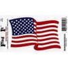 USA Waving Flag Decal for auto, Truck or Boat