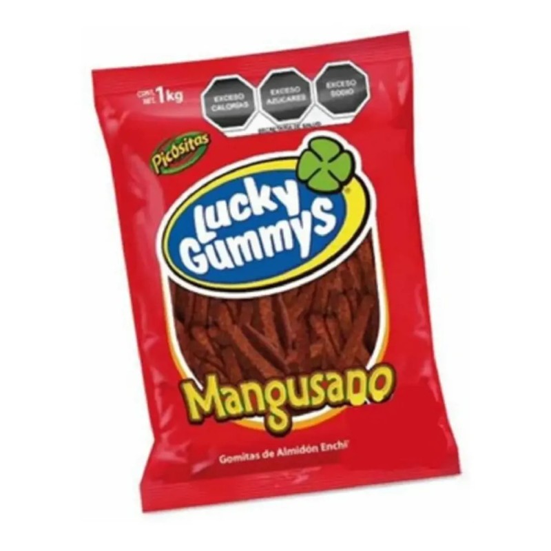 Lucky Gummys Mangusano Gomitas de Mango Enchilado 1kg