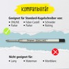 Online 6x Compatible Parker Ballpoint Pen Refills G2 Format Line