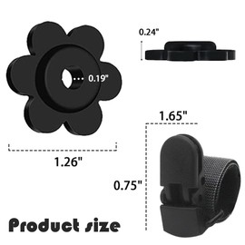 Ckoytals Ckoytals 10 PCS Garden Flag Rubber Stoppers and Tiger Clip, Adjustable Anti-Wind Garden Flag Clips to Keep Flags in Place