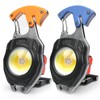 MAKDAK 2PC Keychain Flashlight Rechargeable Cob Keychain Work Light 7