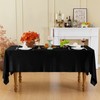 Cobedzy Black Velvet Tablecloth, 60 x 102 Inch Rectangle Table