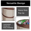 Smart Design Spiral Pop Up Trash Bin with Open Top