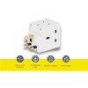 SHPELEC SHPELEC® 13A 3-Way Fused Adaptor - Heavy Duty Triple