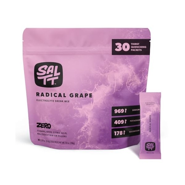 SALTT Electrolytes Powder Flavored Drink Mix - Radical Grape -