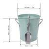 Round Ice Bucket Multipurpose Safe Galvanized Ice Buckets with Lid