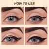 Asheyya 2 Pcs Natural Black Eyeliner Cream, Ayky Long Wear