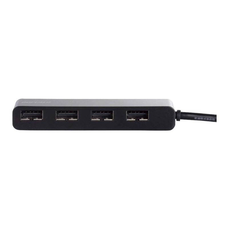 BUFFALO BSH4U318D2BK USB 2.0 BUS POWER 4 PORT EACH HUB