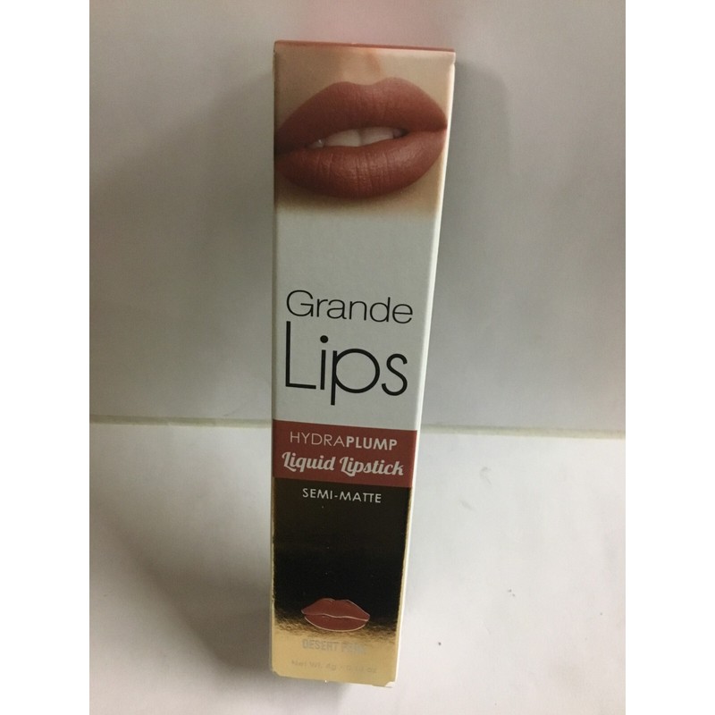 Grande Lips Hydraplump Liquid Lipstick DESERT PEAK long wear Semi