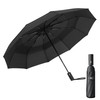 Mustarpicking Windproof Travel Umbrella, Automatic Umbrellas for Rain, Compact Umbrella,