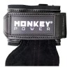 Straps Gym En Piel Callera Mayor Agarre Monkey Power Negro