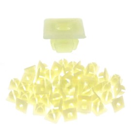 Replacement Parts for 20 White Universal License Plate Screw Mounting Hardware Plastic Insert Nut Clip Mod-GS95-776