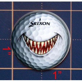 Unbranded Srixon Bite 1" STEEL GOLF BALL MARKER
