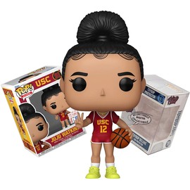 Funko Juju Watkins (Cardinal Jersey) + Pop Protector: USC Trojans College Basketball Pop! Icons Vinyl Figure (Gift Set Bundled with ToyBop Box Protector Collector Case)