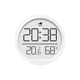 Clock, Alarm Clock, Electronic Clock, Table Clock, Wall Clock, Temperature Humidity Clock, Foldable, Magnet, Travel Goods, Small Digital Clock, Alarm, Calendar, Temperature and Humidity Display, 12 or 24 Hour Conversion, Temperature and Humidity Meter Clock, Indoor Household Electronic Alarm Clock, Kitchen Digital Alarm Clock, Room Temperature Meter Mounted on Wall (White)