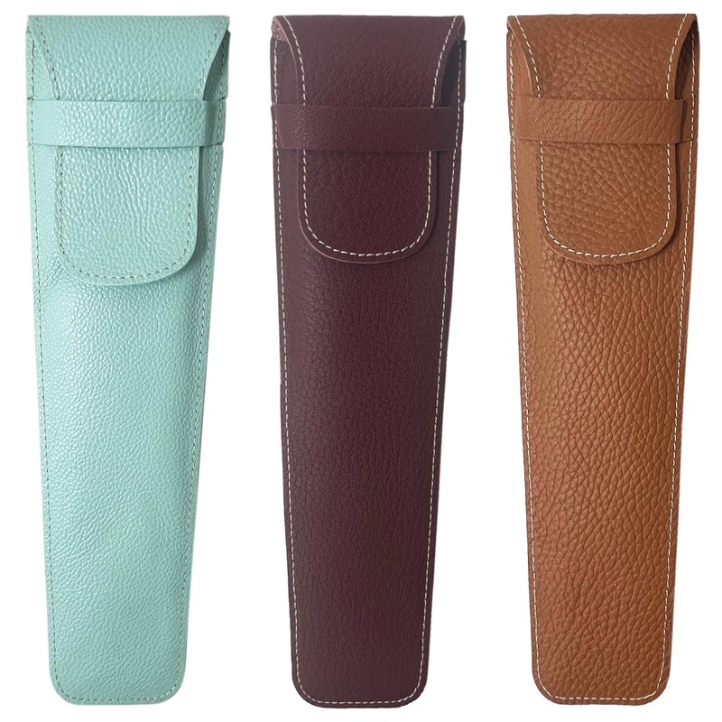 Space Home - Fan Holder with Flap - Leather Fan