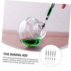 Operitacx Refillable Tip Ink Blotter Pen 24 Pcs Fountain Pen Blotter Ink Ink Device Fountain Pen Refills Stuffing Fill Ink Pen Sailor Pen Converter Student Auxiliary Stainless Steel