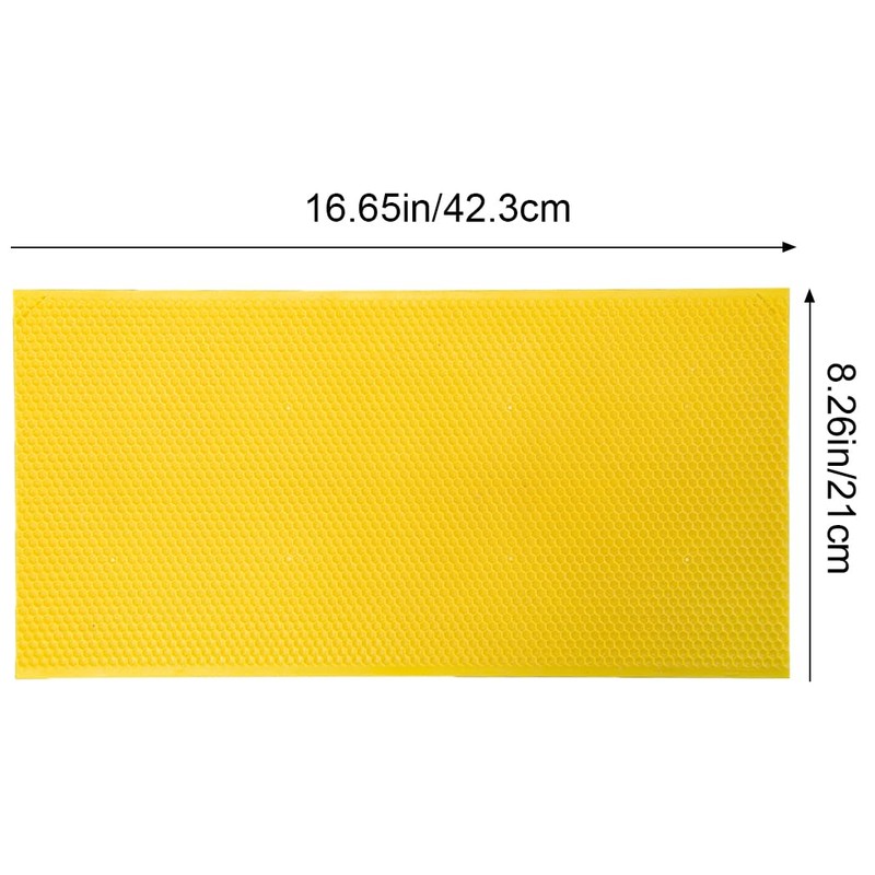 Yellow Beehive Wax Coated Foundation Sheet,Waxed Foundation Sheet, 8-1/2-Inch Deep