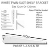 Super HD 10 Pack 12cm OR 120mm White MSF Twin