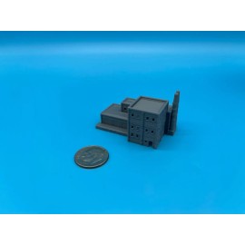 Model Scenery World Multi Level FACTORY with LOADING DOCK + DUAL STACKS - T Scale 1:450 1:480 Gauge