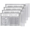 Swiss Safe 4 Pack Mylar Emergency Blankets for Survival -