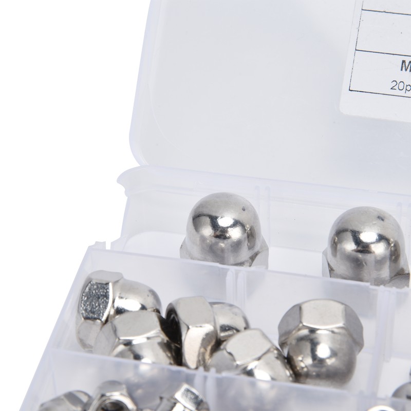 170Pcs Acorn Nuts Dome Head 304 Stainless Steel Caps Nut
