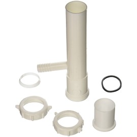 Plumb Pak, White Keeney 35-8WK Tailpiece, Direct Connect or Slip Joint 1-1/2-Inch by 8-Inch with 5/8-Inch O.D. Dishwasher Branch