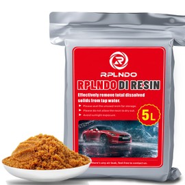 rplndo Mixed Bed Deionized Di Resin Refill for Spotless Water System for Car Wash, 5 Liters, Aquarium Filter, Deionized Car Wash, with Replacement Sand Bag&Paper Funnel