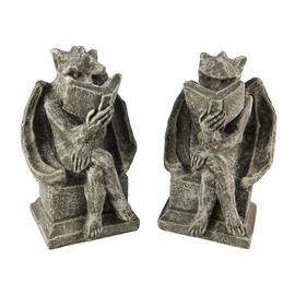 Cool Bookworm Gargoyle Book Ends Bookends Reading