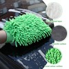SPDYCESS Car Wash Mitt, 3-in-1 Microfiber Chenille Washing Sponge Mitts