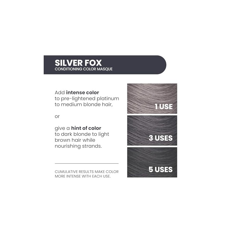 ALOXXI Instaboost Conditioning Color Masque, Silver Fox, 6.8 Fl Oz
