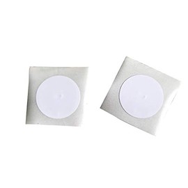 YARONGTECH 13.56Mhz MF1 S50 Chip RFID Blank White Coated Paper Sticker (pack of 10) (Dia 25mm) (Diameter 25mm)