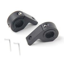 SZSL Bike Clamp, Fixing Tool, No Drilling Required, Easy Installation, Stand, Pipe, Floodlight, Fog Lamp, Headlight, Work Light, Auxiliary Light, General Use, Set of 2