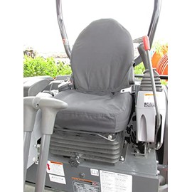 Durafit Seat Covers, Gray Waterproof Seat Covers for Kubota KX080 Excavator KX033,U35,KX040 in Waterproof Endura